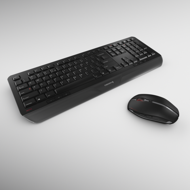 Cherry Gentix set Qwerty toetsenbord en muis / Draadloos